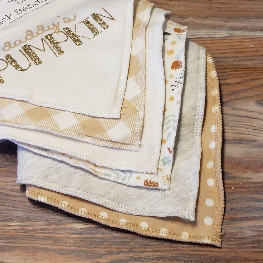 Modern Baby 6-pk Bandana Bib Set - Picture 3 of 5